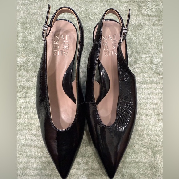 Naturalizer Black Slingback kitten Heels Nicolette Pump - Picture 8 of 12